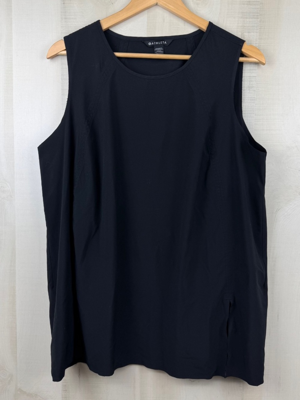 Athleta Women’s Zephyr Refined Tank Top Black Recycled Featherweight Stretch 1X